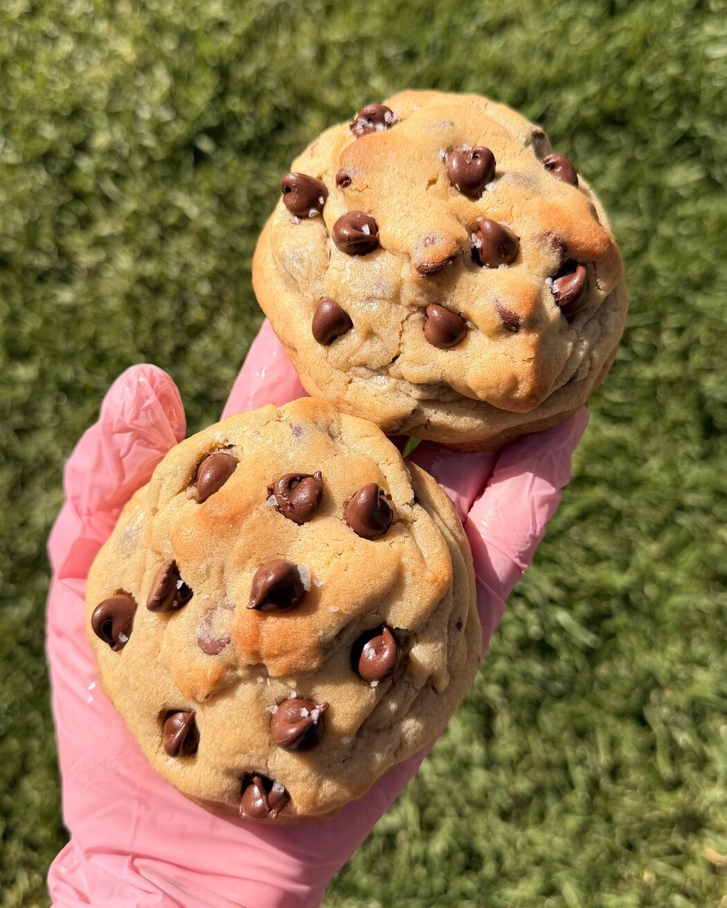 Chunky chocolate chip cookies